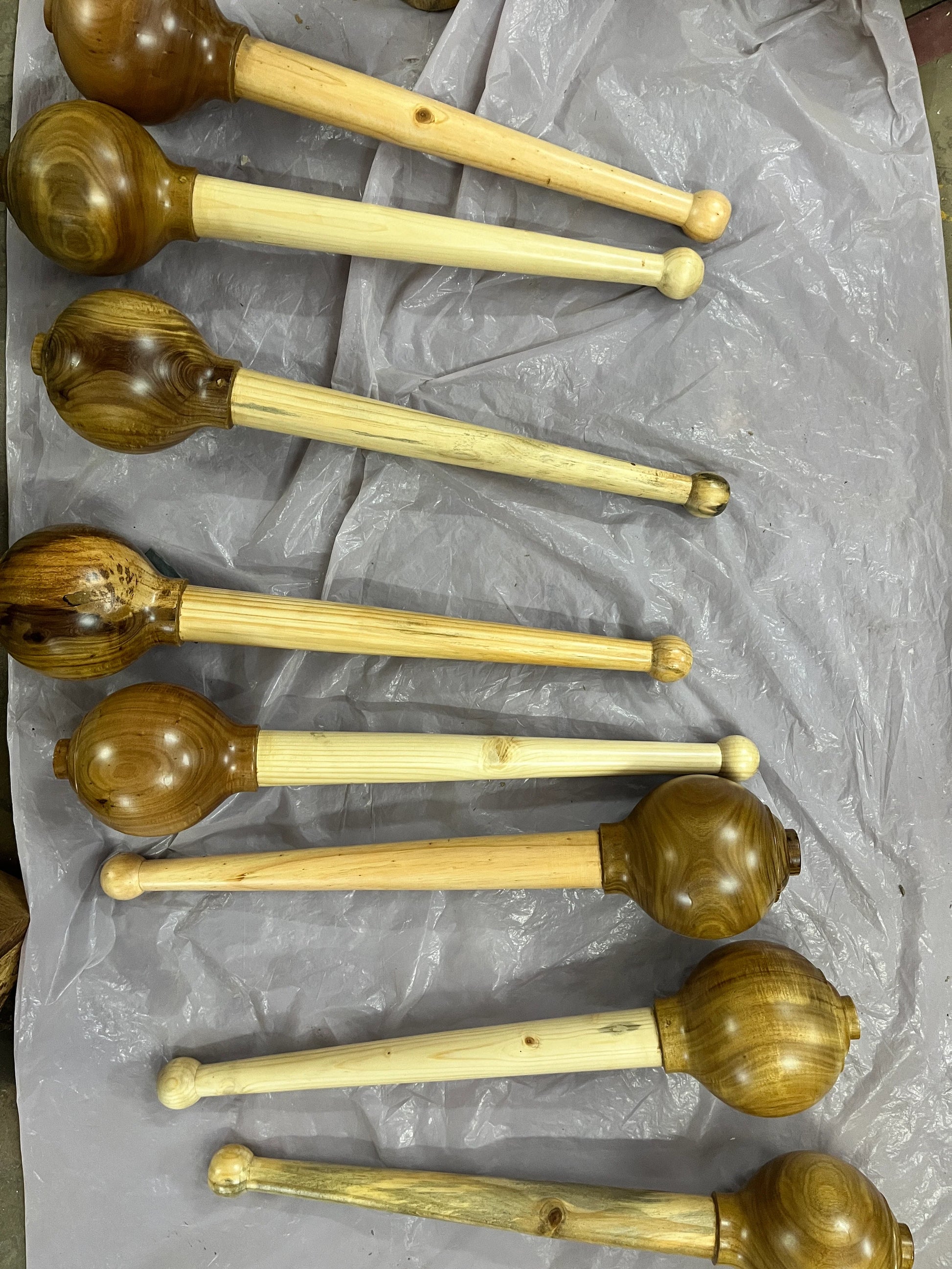 Hanuman Gada (Indian Wooden Mace) Traditional Strength Training Mace | Handcrafted Indian Mace for Functional Fitness