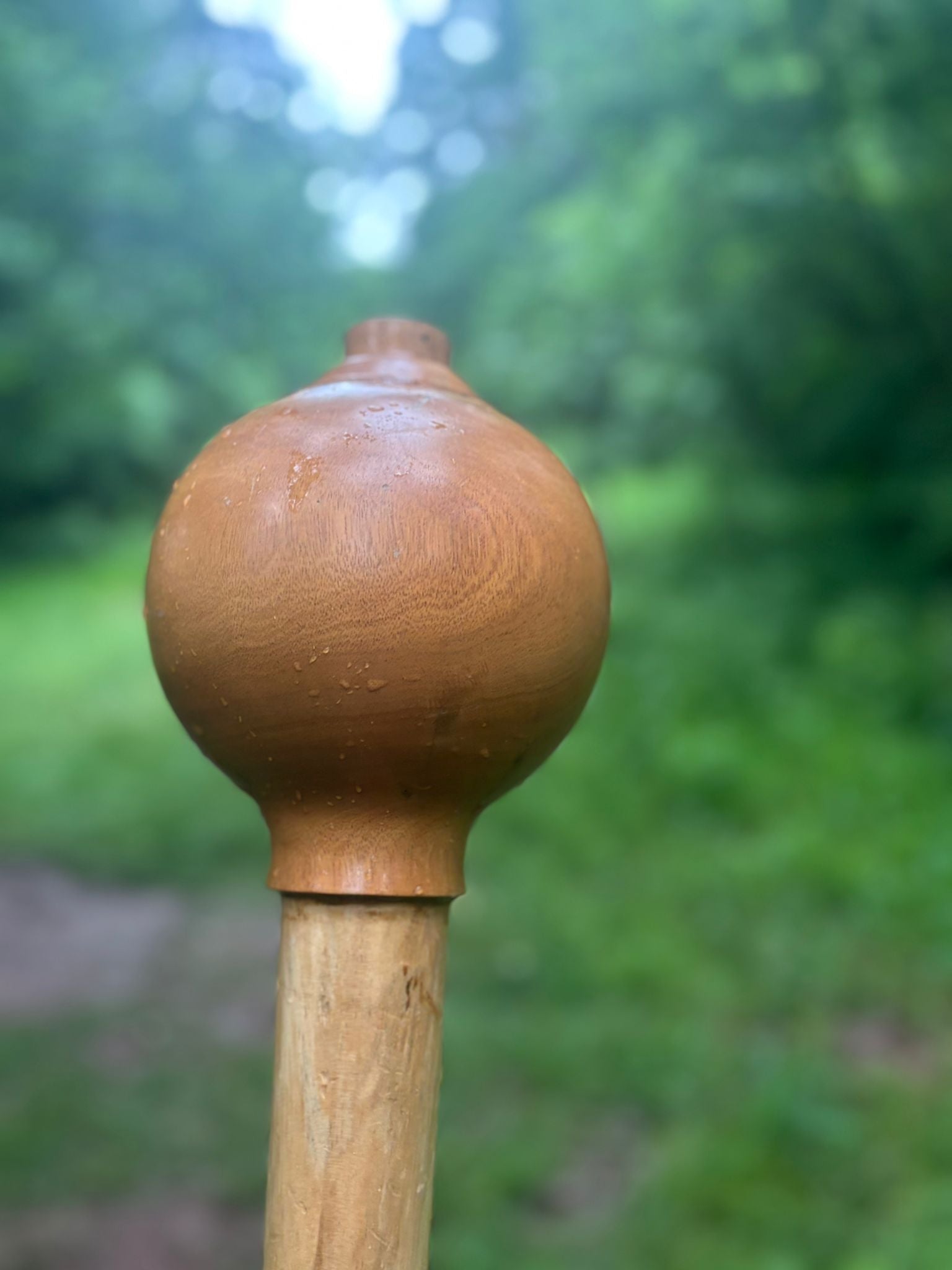 Hanuman Gada (Indian Wooden Mace) Traditional Strength Training Mace | Handcrafted Indian Mace for Functional Fitness