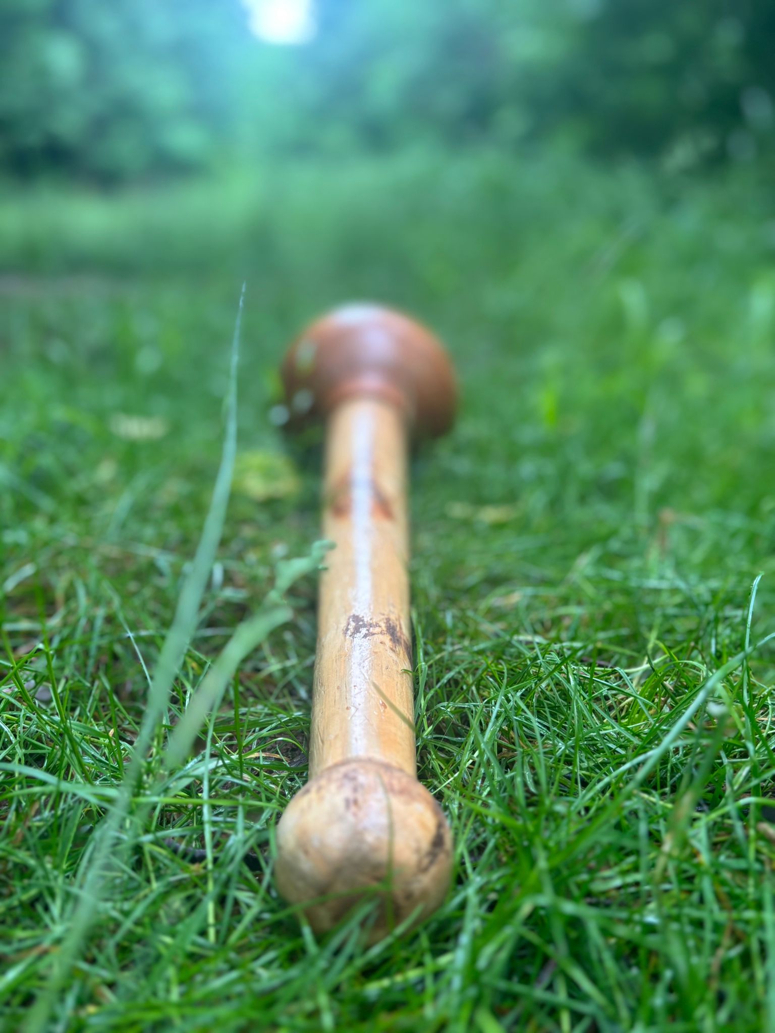 Hanuman Gada (Indian Wooden Mace) Traditional Strength Training Mace | Handcrafted Indian Mace for Functional Fitness