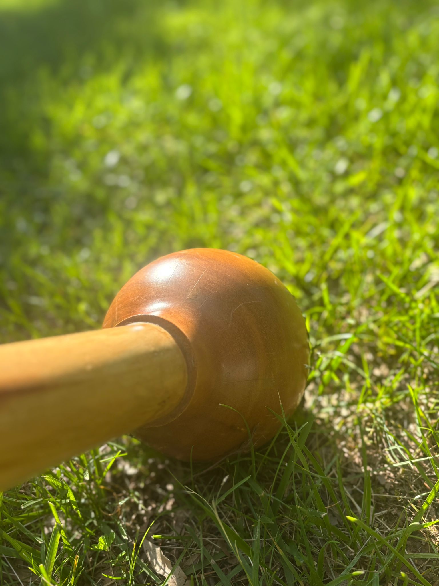 Hanuman Gada (Indian Wooden Mace) Traditional Strength Training Mace | Handcrafted Indian Mace for Functional Fitness